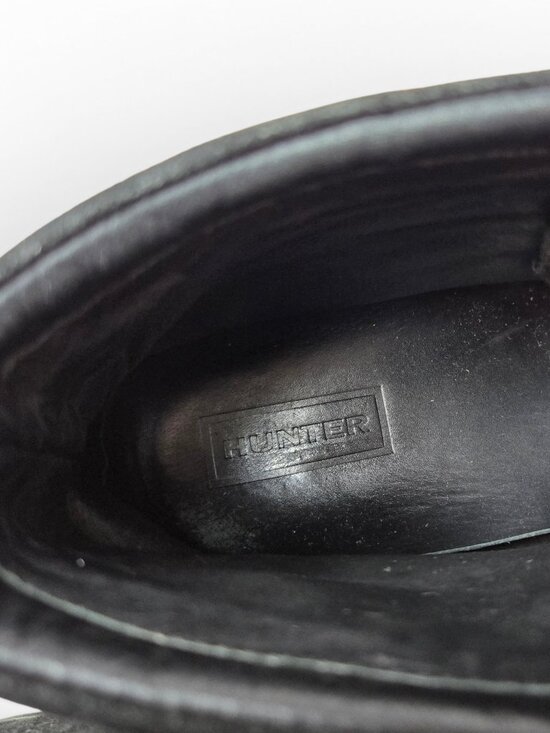 Hunter Macnie Rare Black Burnished Suede Vibram Sole Hiking Boots Lace Up 10 main image 11